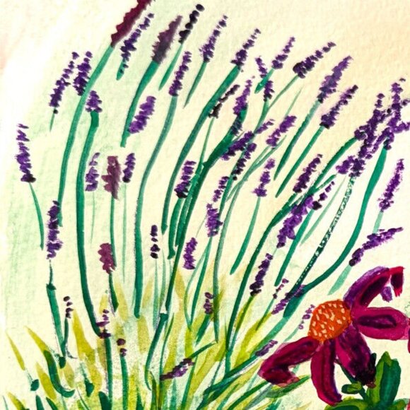 Original Watercolor Painting Monarch Waystation -Butterfly Kentucky Framed 17x21 - Picture 5 of 9